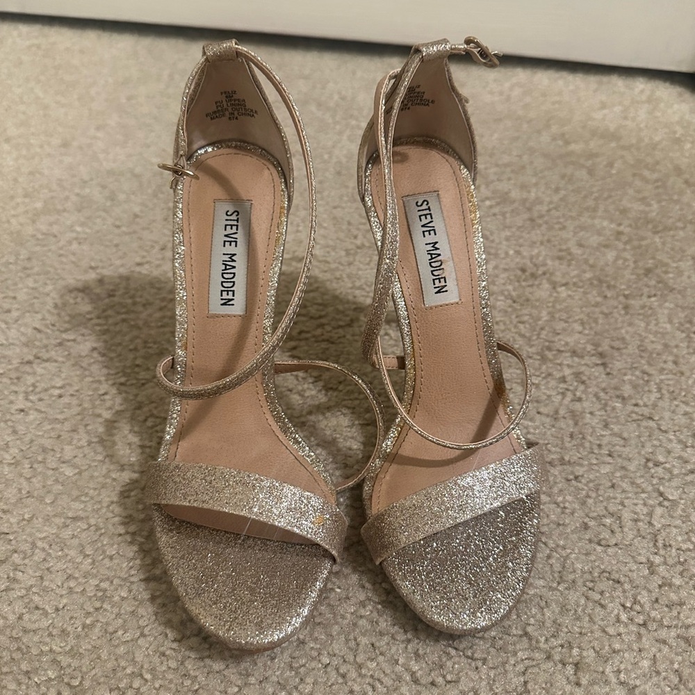 Gold Sparkle Heels